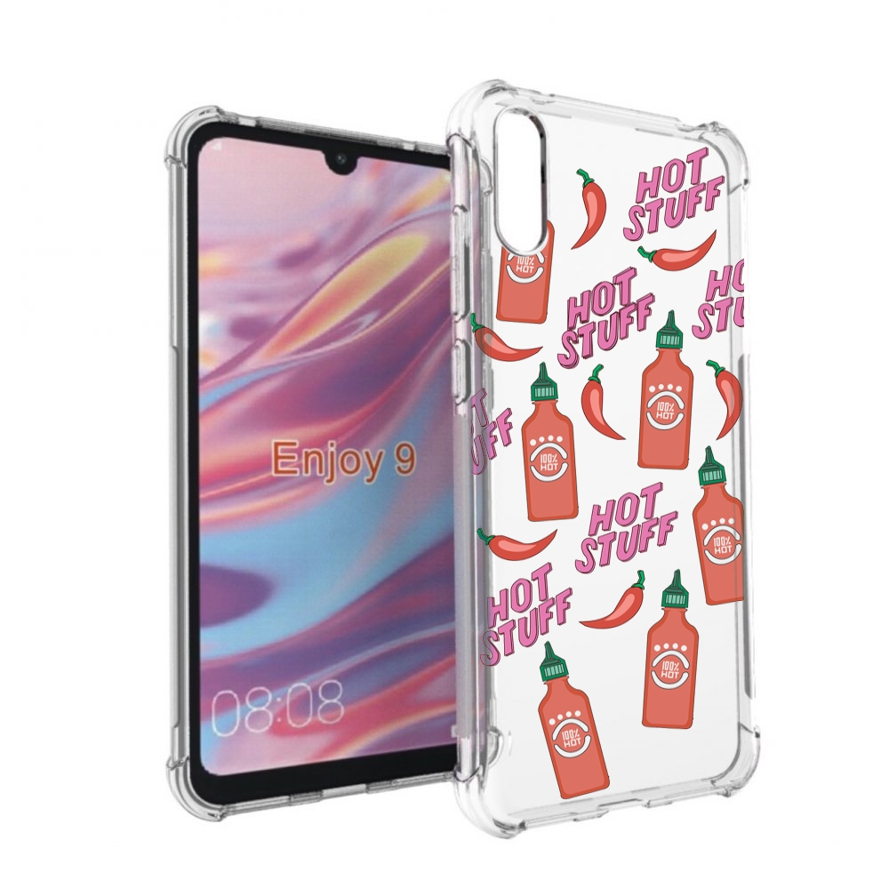 

Чехол бампер MyPads острые-перчики для Huawei Enjoy 9, Прозрачный, Tocco
