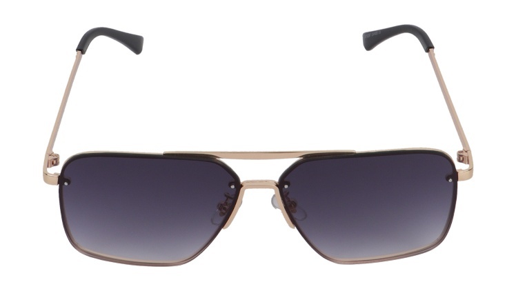 Солнцезащитные очки мужские Daniele Patrici A75297 черные/коричневые/золотые