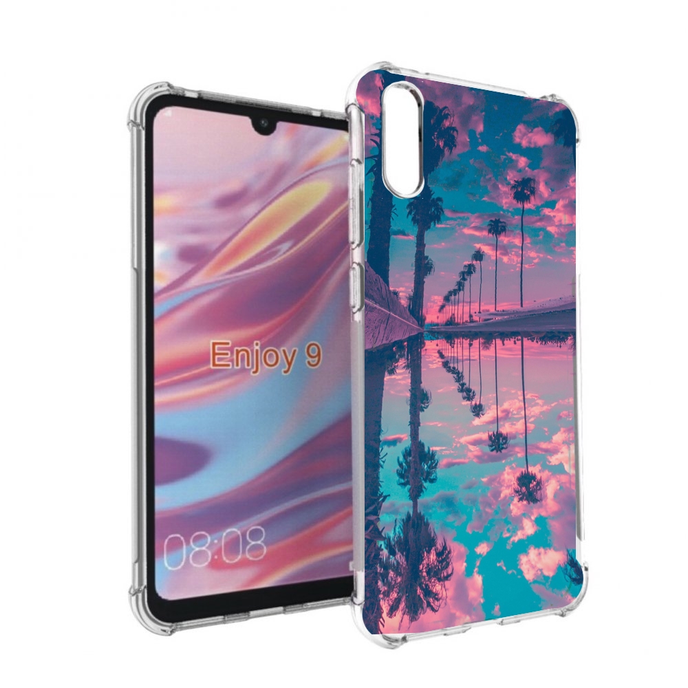 

Чехол бампер MyPads отражение-пальм для Huawei Enjoy 9, Прозрачный, Tocco