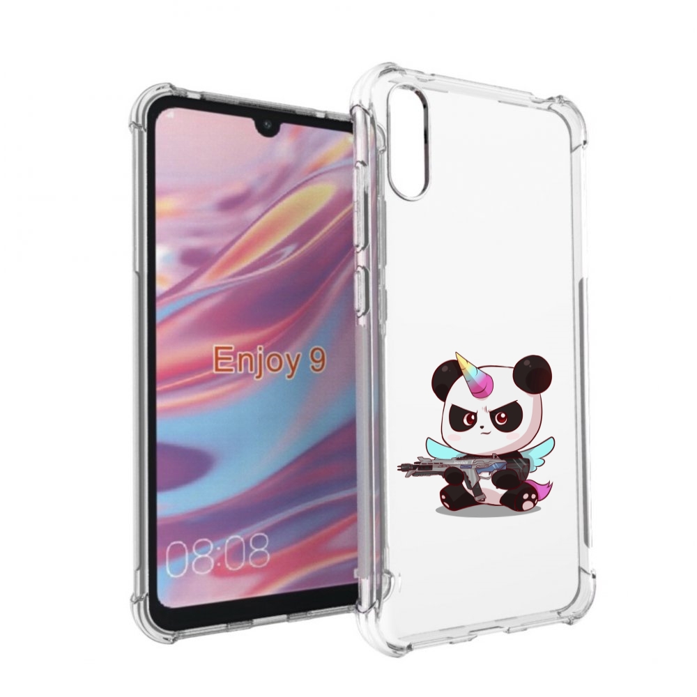 

Чехол бампер MyPads панда-единорог детский для Huawei Enjoy 9, Прозрачный, Tocco