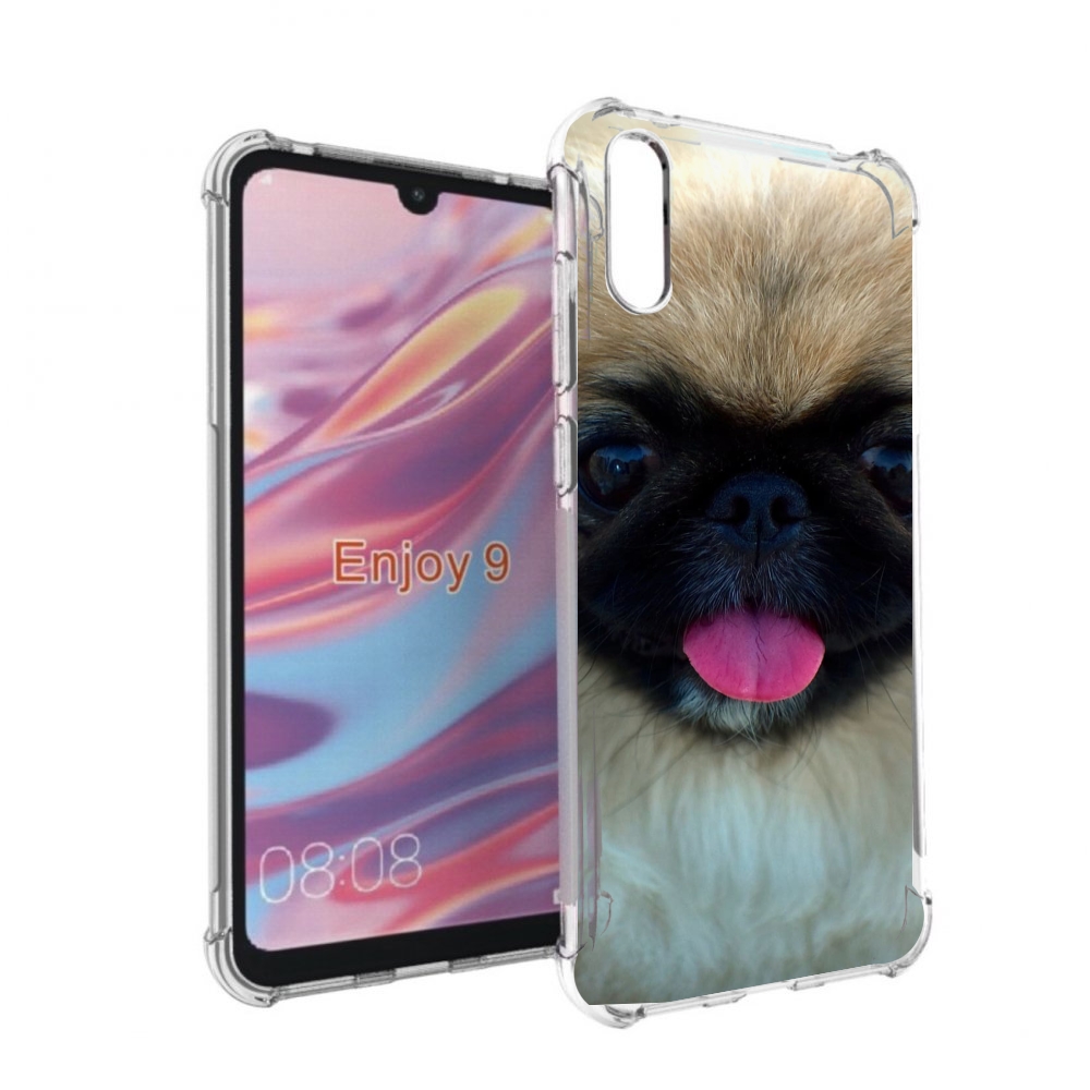 

Чехол бампер MyPads пекинез для Huawei Enjoy 9, Прозрачный, Tocco