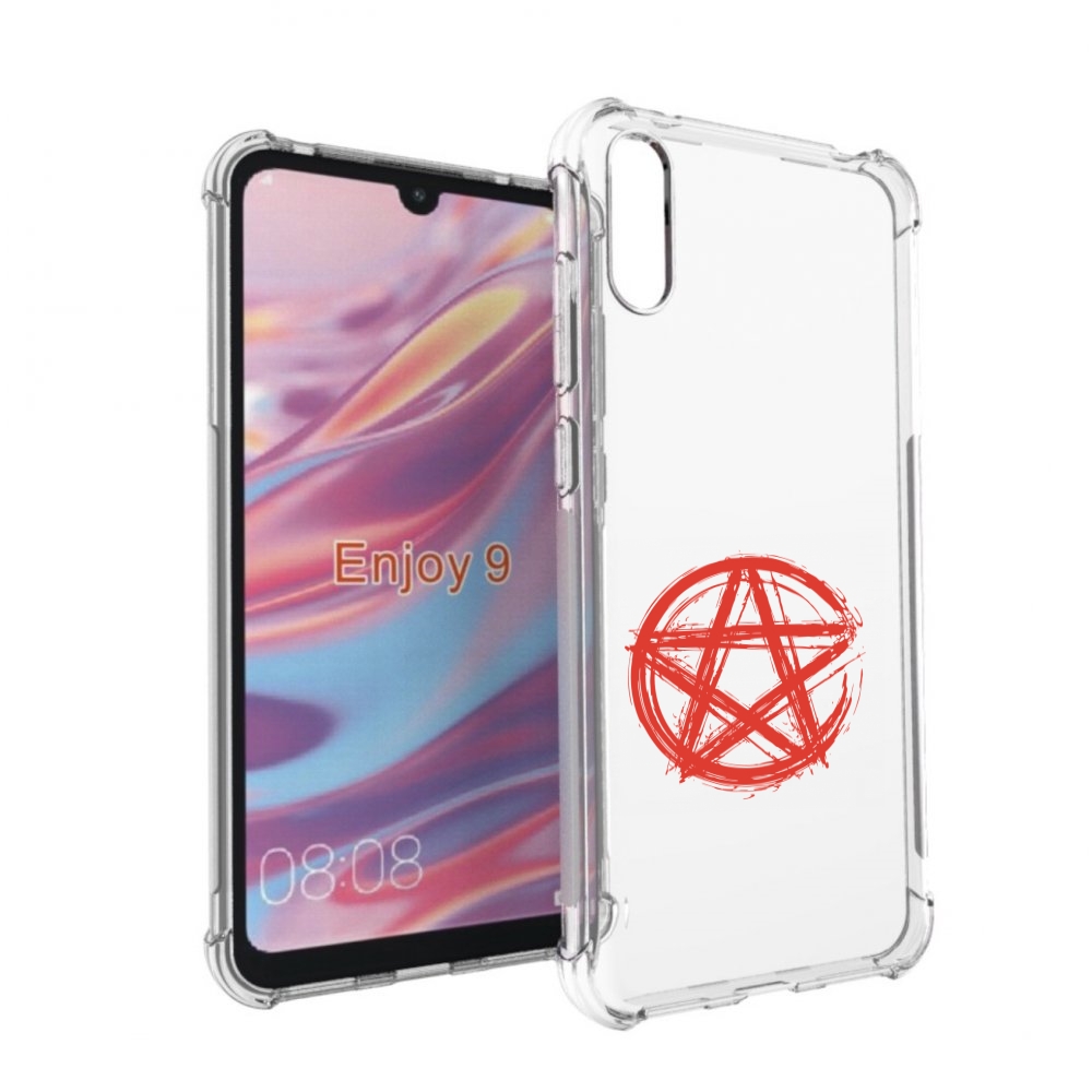 

Чехол бампер MyPads пентаграмма для Huawei Enjoy 9, Прозрачный, Tocco