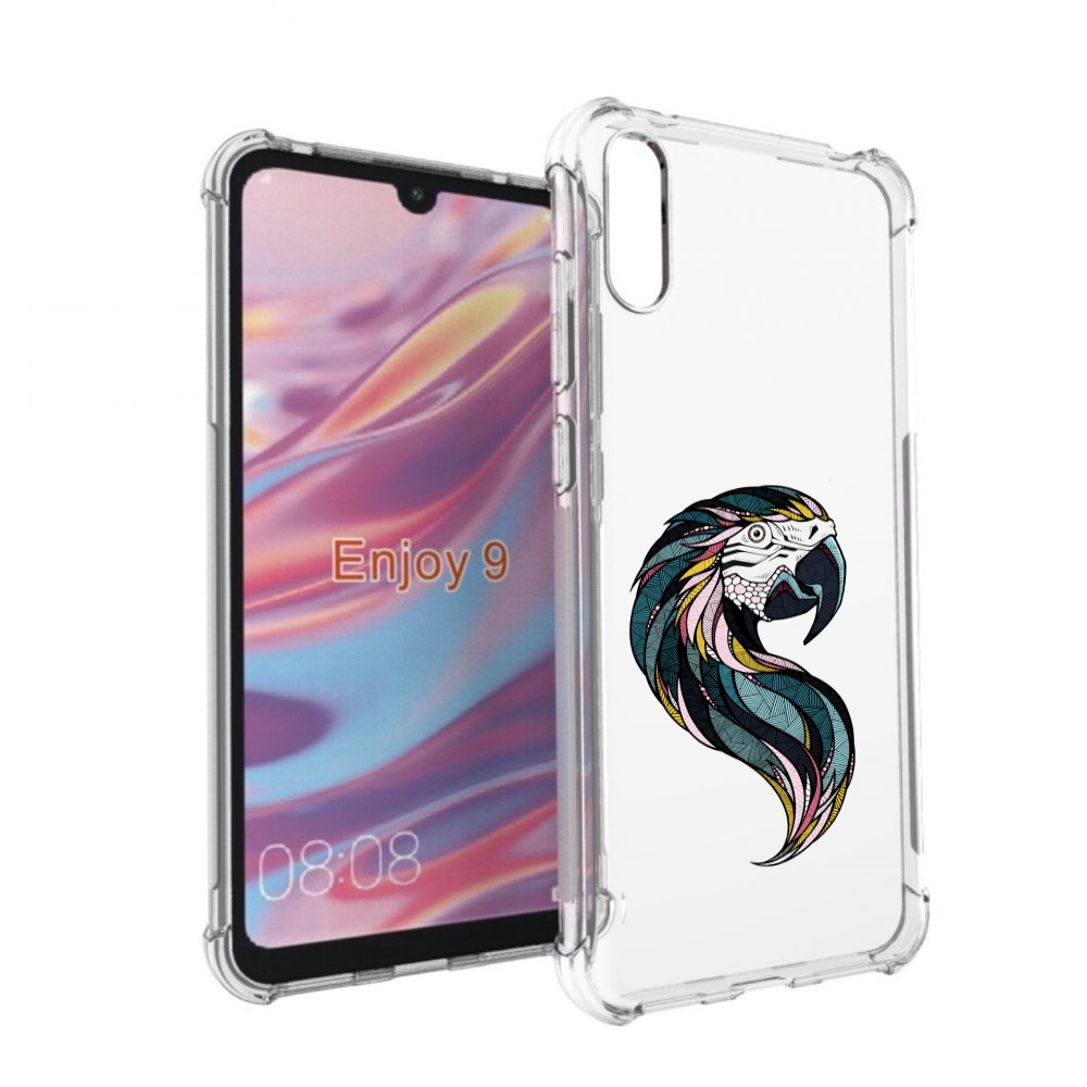 

Чехол бампер MyPads полупопугай для Huawei Enjoy 9, Прозрачный, Tocco