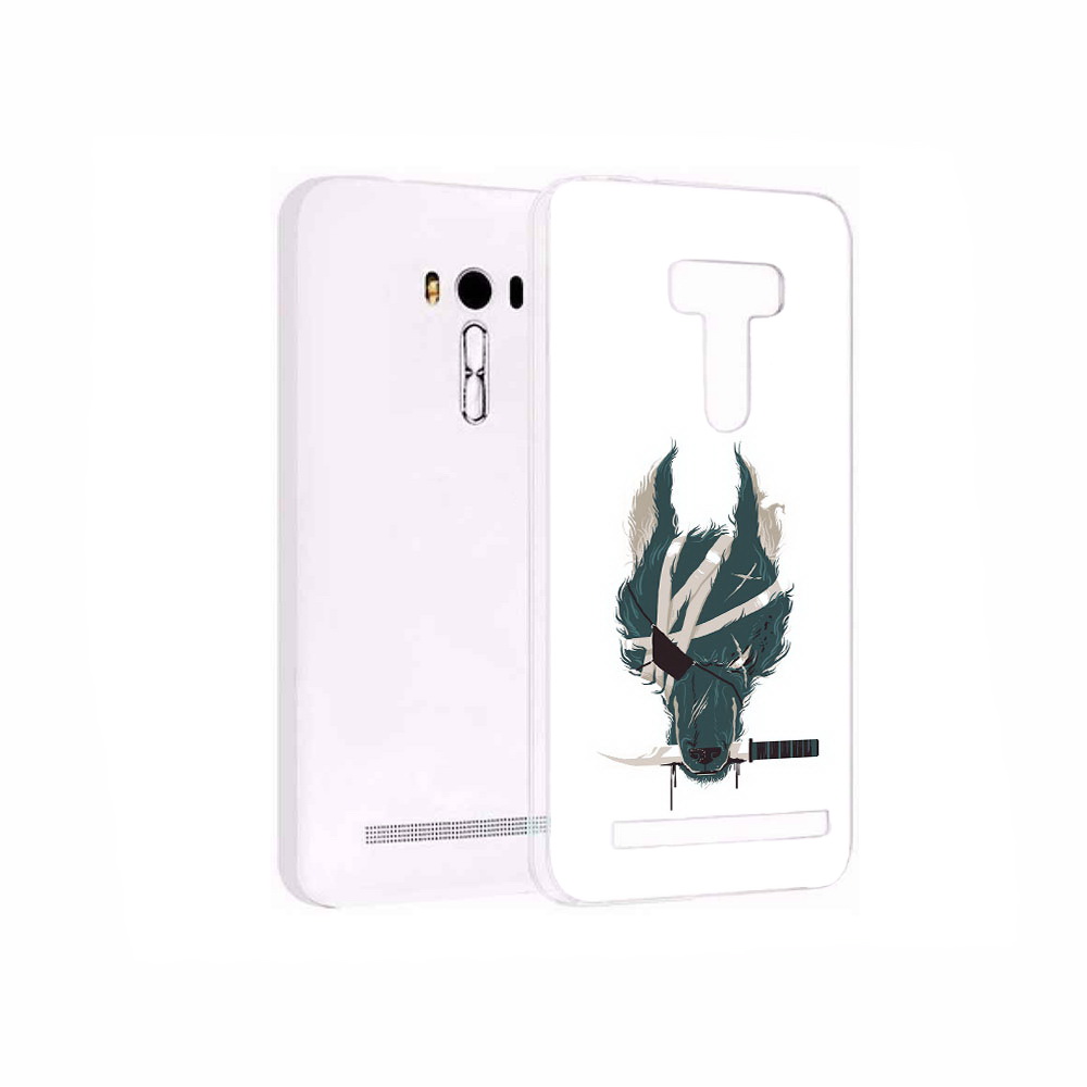 

Чехол MyPads Tocco для Asus ZenFone 2 Laser (ZE550KL) волк-разбойник, Прозрачный, Tocco