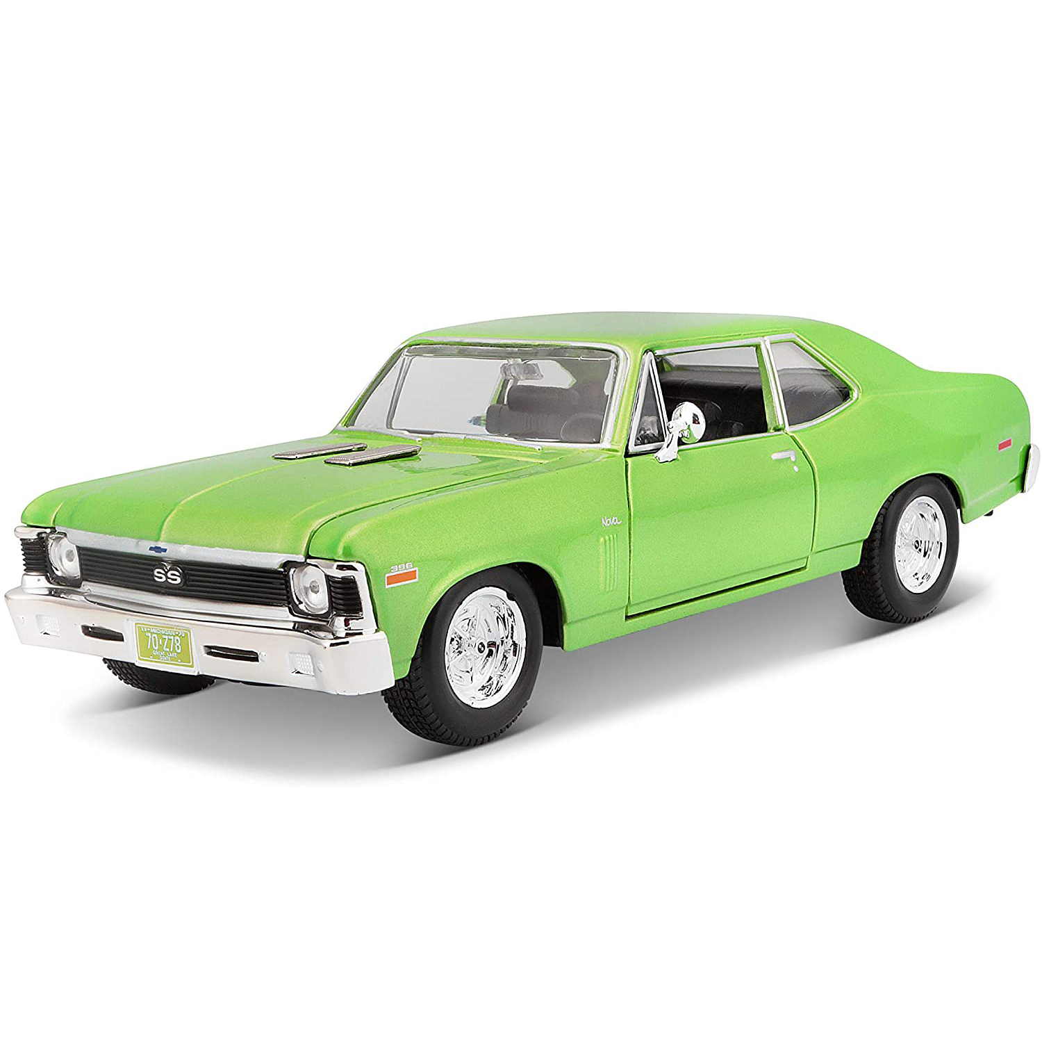 

Машинка Maisto Chevrolet Nova SS зеленый 31262/1, Chevrolet Nova SS 1970