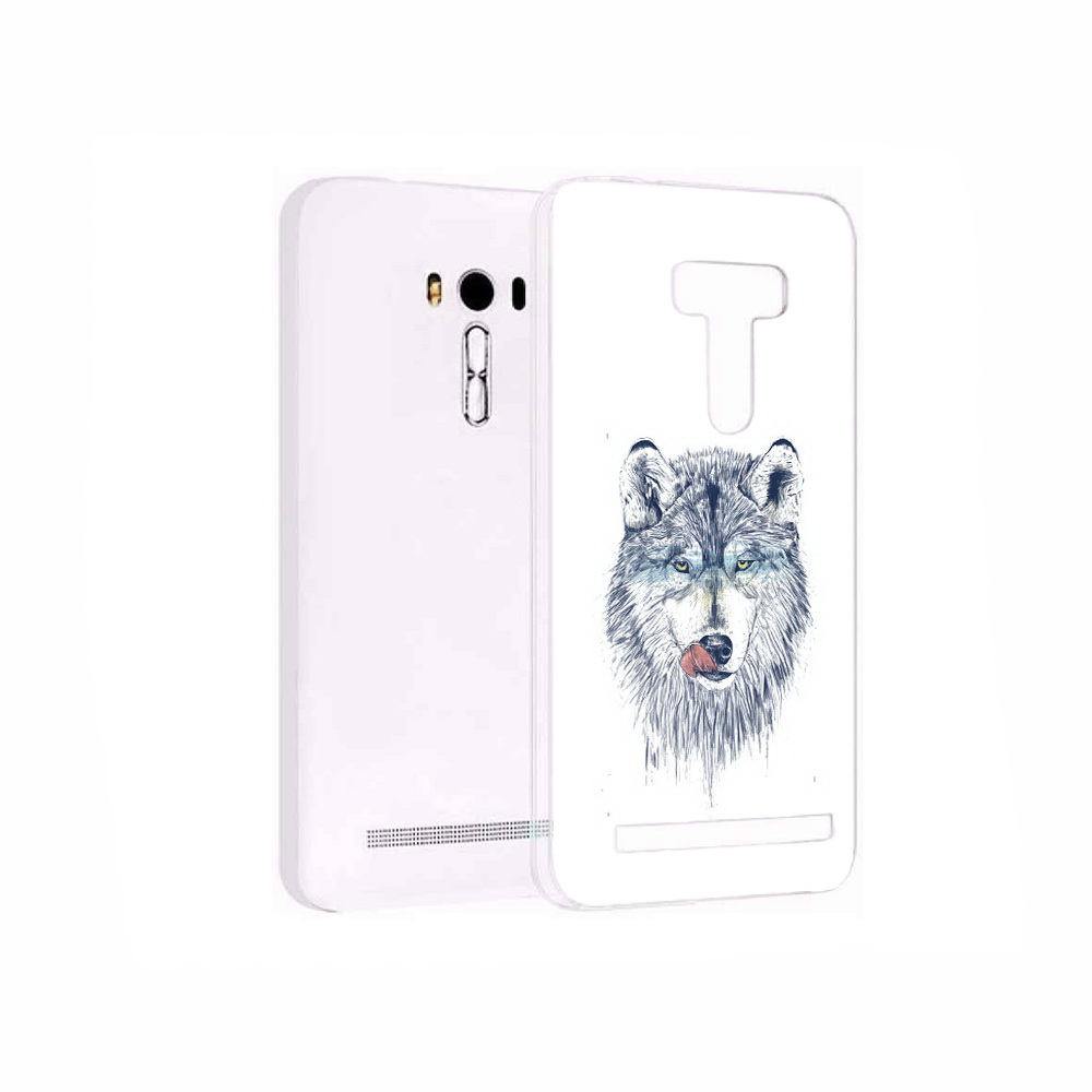 

Чехол MyPads Tocco для Asus ZenFone 2 Laser (ZE550KL) голодгый волк, Прозрачный, Tocco