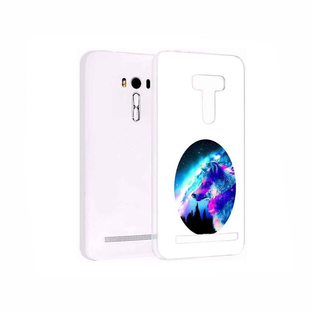 

Чехол MyPads Tocco для Asus ZenFone 2 Laser (ZE550KL) голубой волк, Прозрачный, Tocco