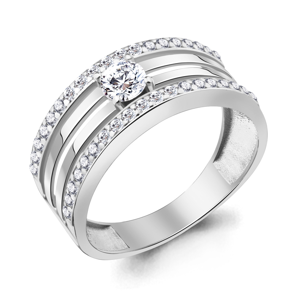 

Кольцо из серебра р. 18 AQUAMARINE 67223А_925_р, 67223А_925_р
