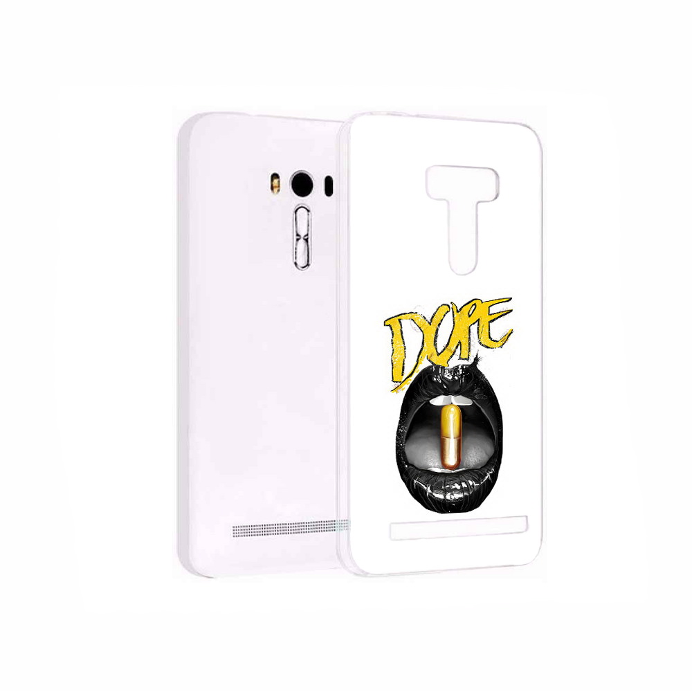 

Чехол MyPads Tocco для Asus ZenFone 2 Laser (ZE550KL) губы, Прозрачный, Tocco