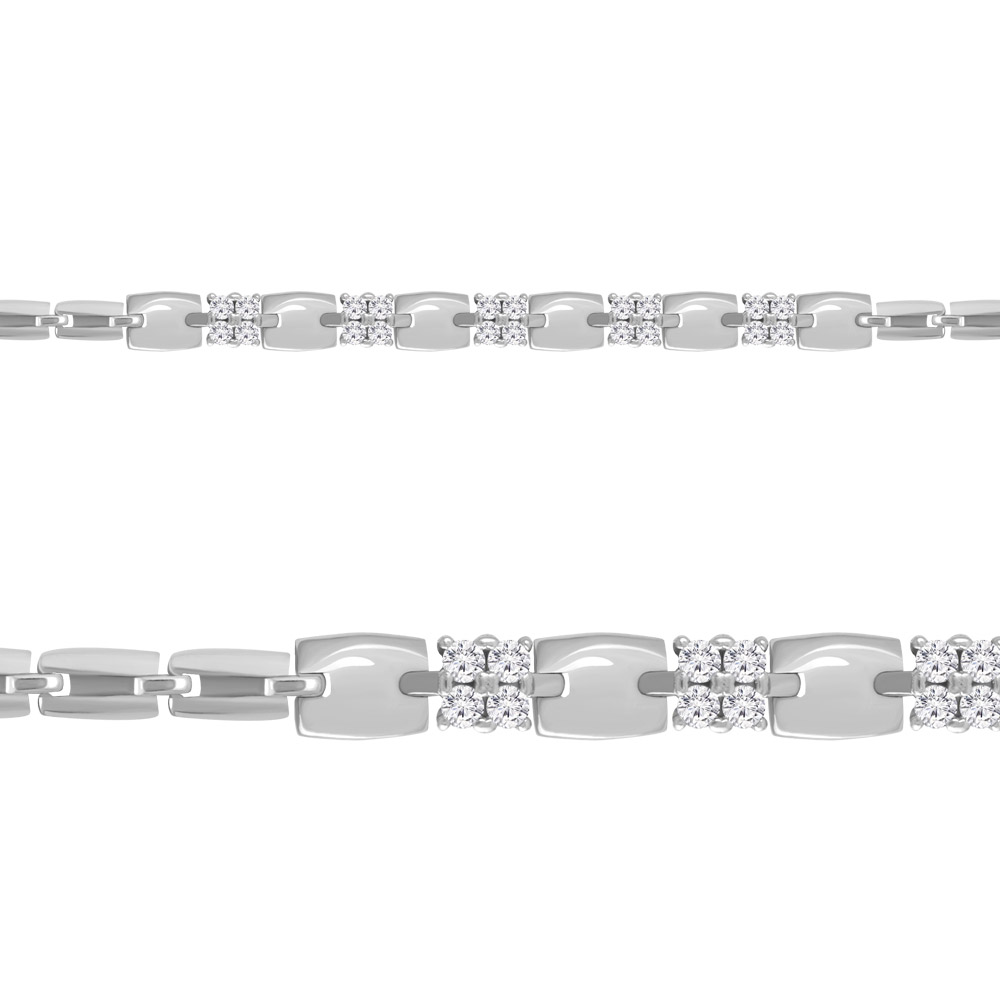 

Браслет из серебра р. 16 AQUAMARINE 74352А_925_р, 74352А_925_р