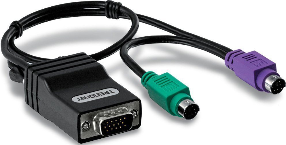 фото Кабель trendnet vga/ps/2-vga/ps/2 вилка-вилка м (tk-cat5p)