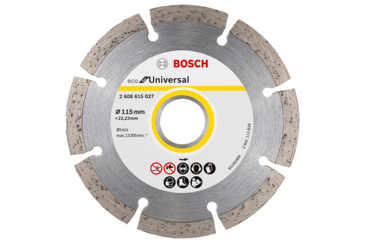 фото Диск алмазный eco universal (115х22.2 мм) bosch 2608615040