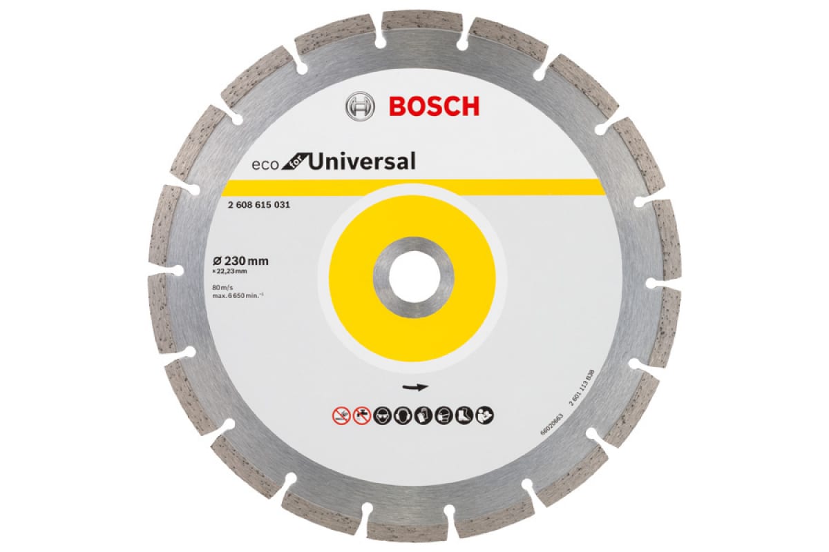 фото Диск алмазный eco universal (230х22.2 мм) bosch 2608615044