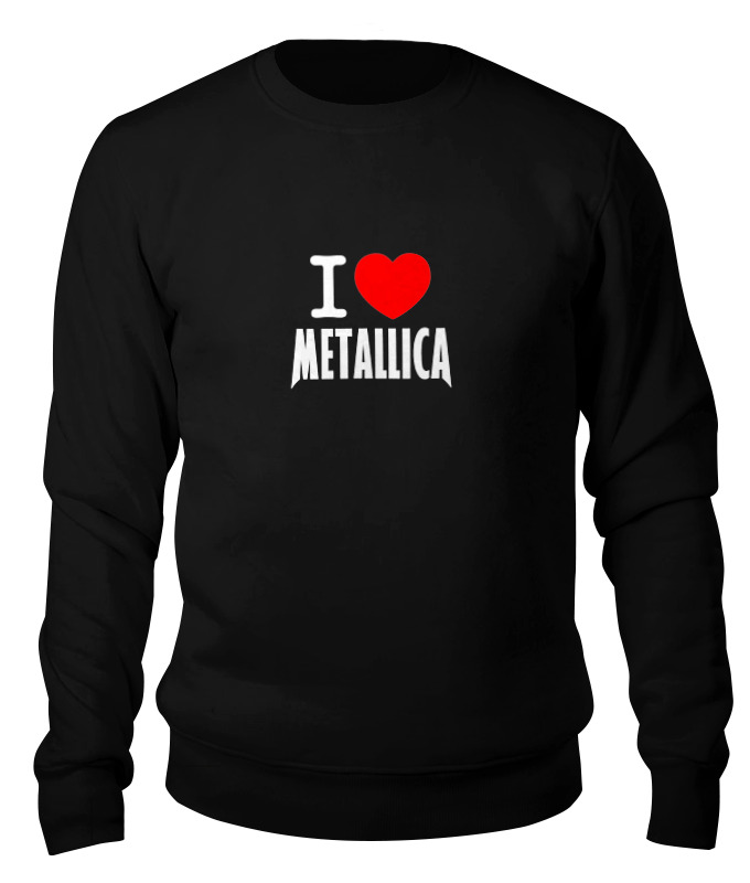 

Свитшот унисекс Printio «i love metallica» черный S, «i love metallica»