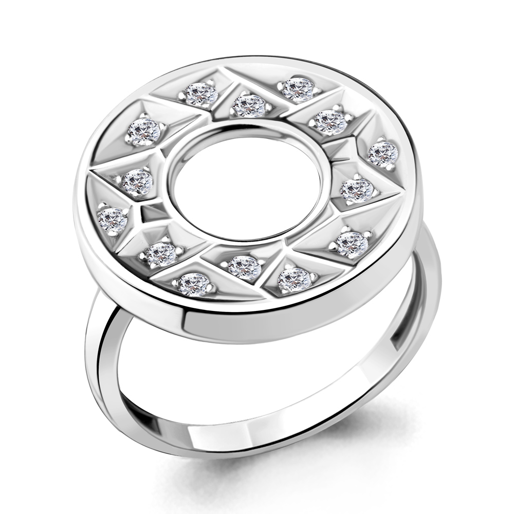 

Кольцо из серебра р. 19,5 AQUAMARINE 67154А_925_р, 67154А_925_р