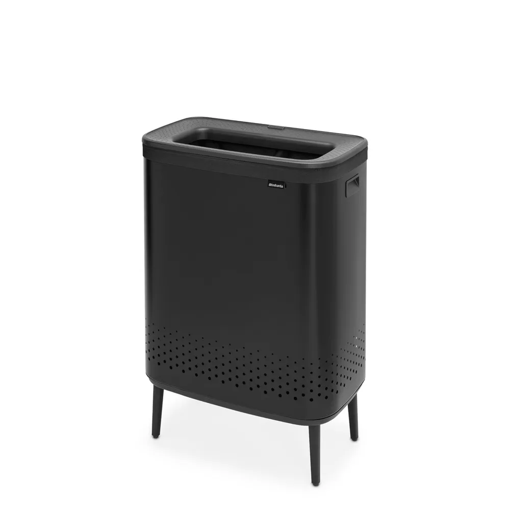 Бак для белья Brabantia Bo Hi 2х45л, черный матовый