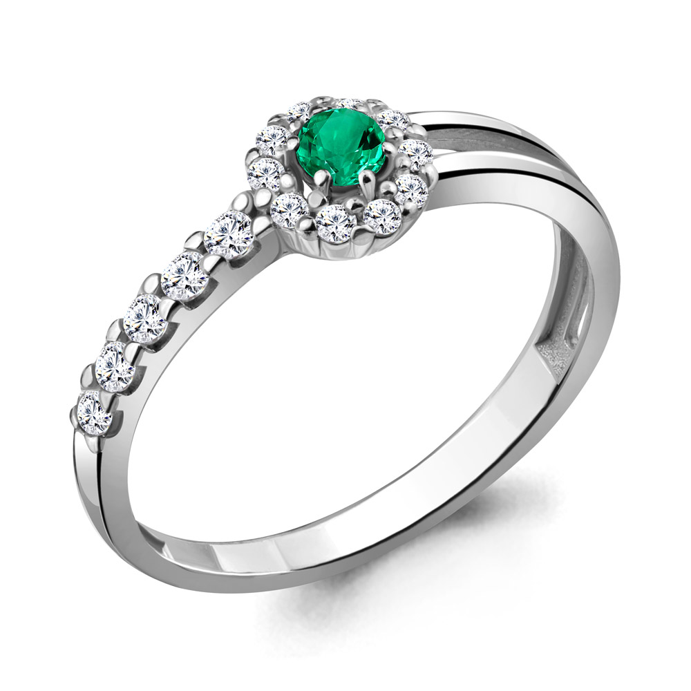 

Кольцо из серебра р. 17,5 AQUAMARINE 68812АГ_925_р, 68812АГ_925_р