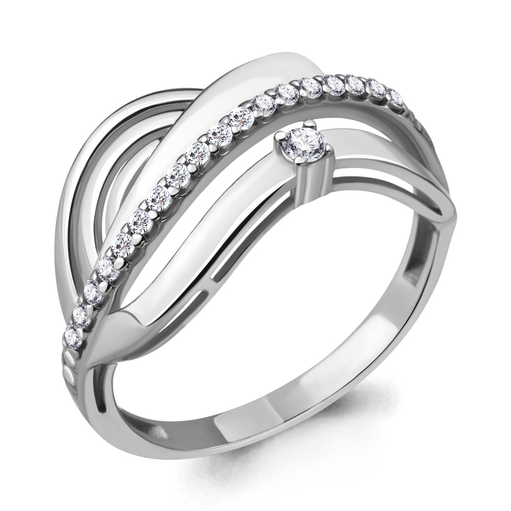 

Кольцо из серебра р. 19 AQUAMARINE 68764А_925_р, 68764А_925_р