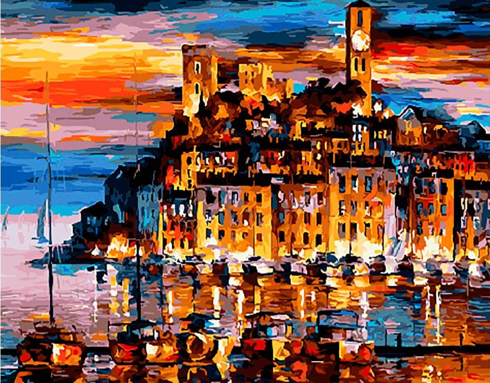 

Живопись по номерам Paintboy Облака на закате 40x50, Облака на закате