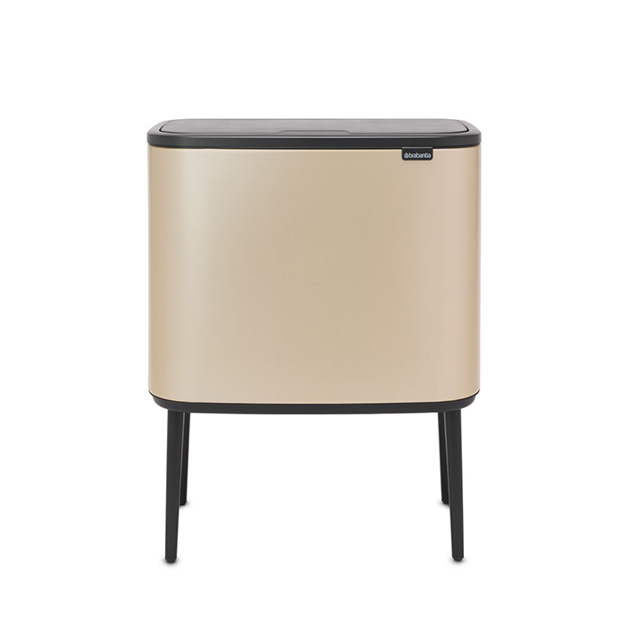 Мусорный бак Brabantia Touch Bin Bo 11л+23л, шампань