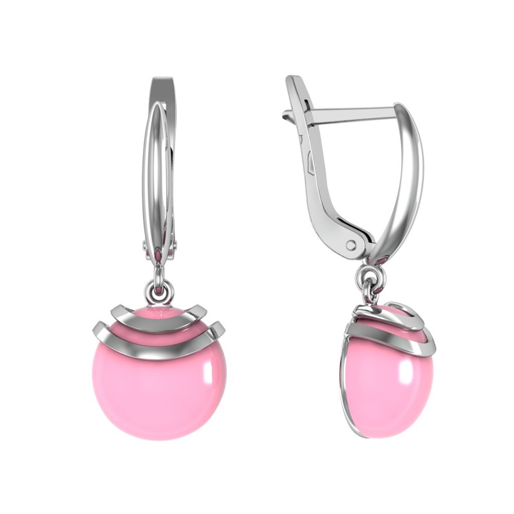 

Серьги из серебра ПРИВОЛЖСКИЙ ЮВЕЛИР 351306-KR46, коралл, 351306-KR46