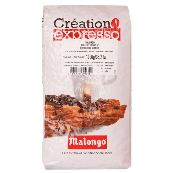 

Malongo Кофе в зернах Malongo Мока Эфиопия Сидамо, 1000 гр.