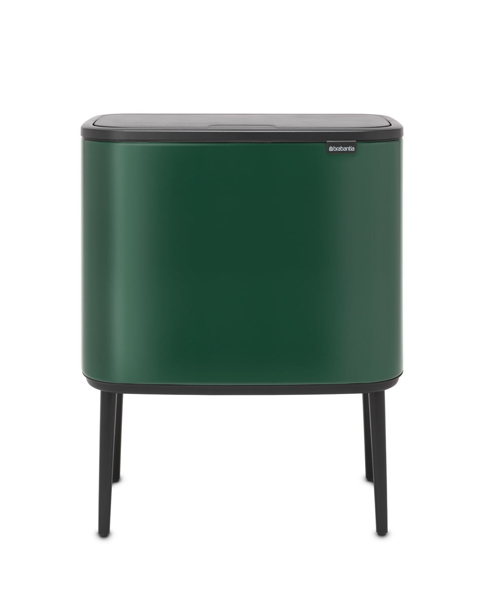 фото Мусорный бак brabantia touch bin bo 36л, зеленая сосна