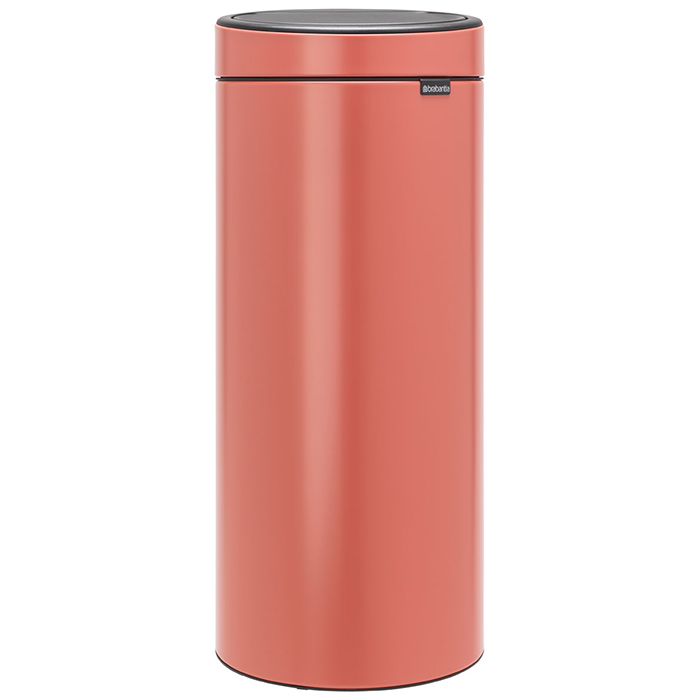 фото Мусорный бак brabantia touch bin new 30л, терракотовый