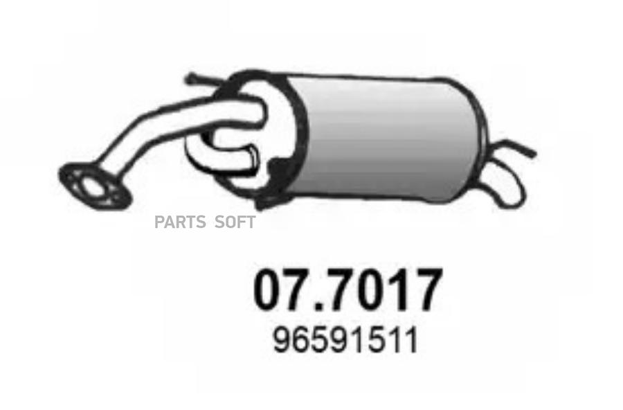 

Резонатор Задний Daewoo Matiz 0 8 1.0 2005 ASSO 077017