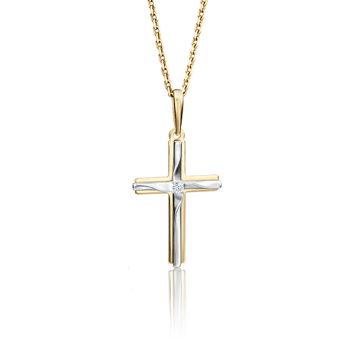 

Подвеска из комбинированного золота с бриллиантом PLATINA jewelry 03-2736-00-101-1121-30, 03-2736-00-101-1121-30