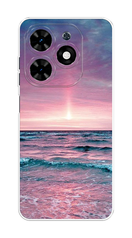 

Чехол на Tecno Spark Go 2024 "Восход 3", Розовый;голубой, 304650-1