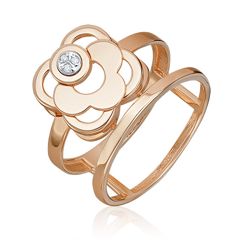

Кольцо из золота р. 17,5 PLATINA jewelry 01-5615-00-101-1111, бриллиант, 01-5615-00-101-1111