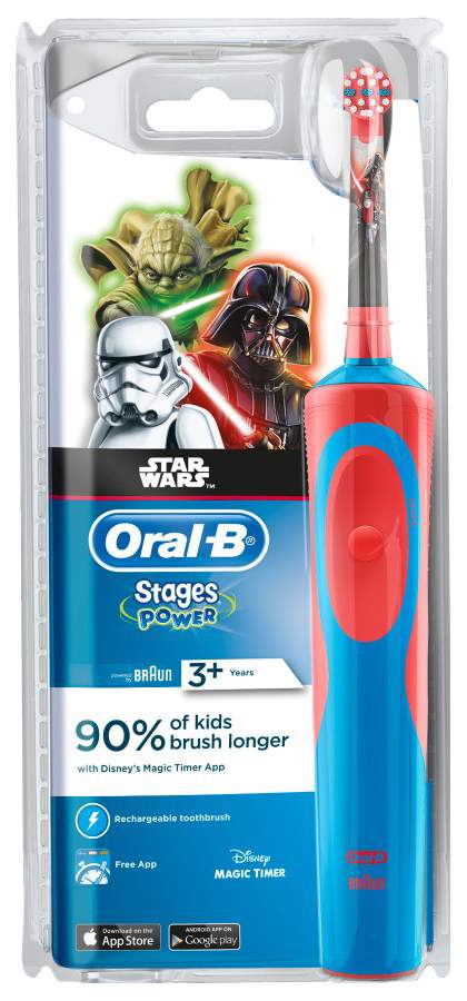 фото Зубная щетка электрическая braun oral-b vitality star wars kids d12.513k