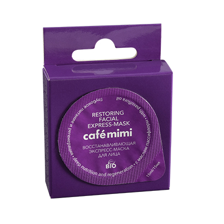 

Набор, Cafemimi, Экспресс-маска для лица «Восстанавливающая», 15 мл, 2 шт.