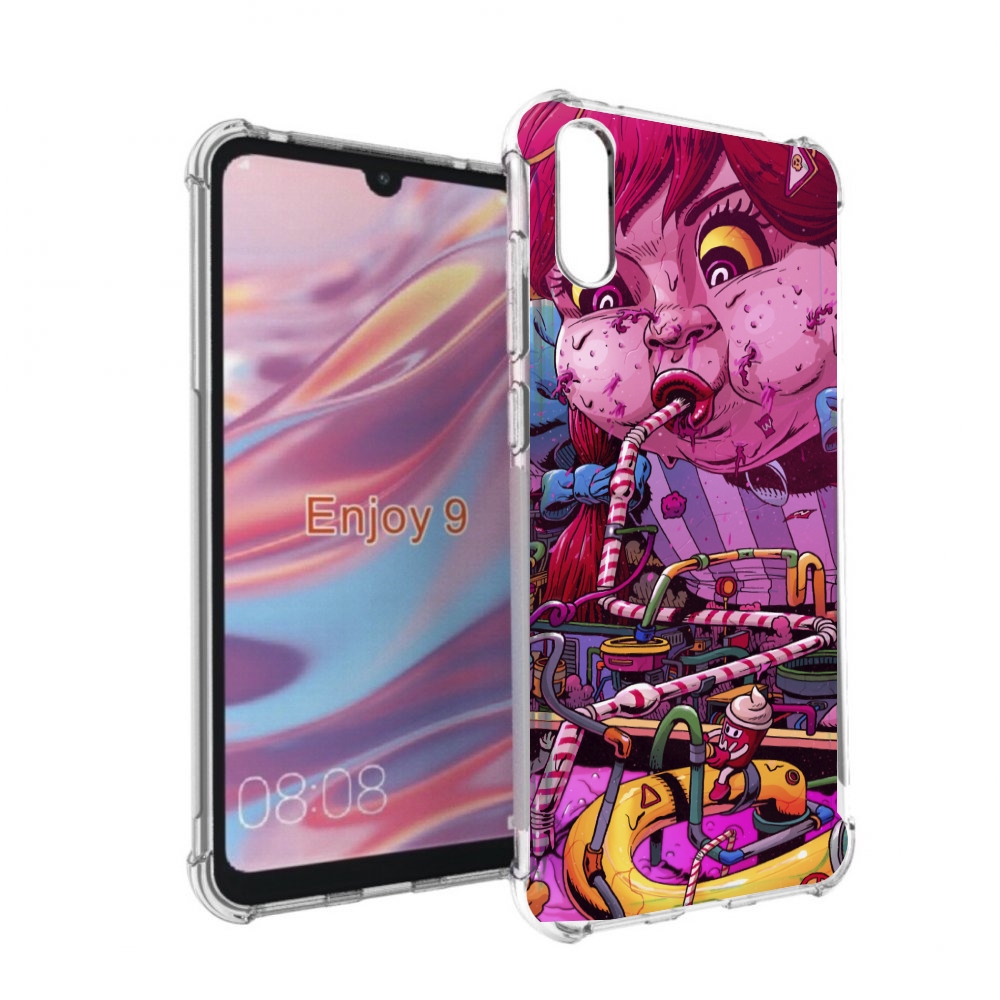 

Чехол бампер MyPads прикольная сладкая картинка для Huawei Enjoy, Прозрачный, Tocco