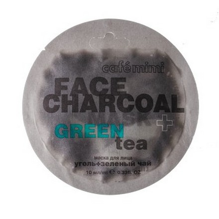 

Набор, Cafemimi, Маска для лица Charcoal + Green Tea, 10 мл, 3 шт.