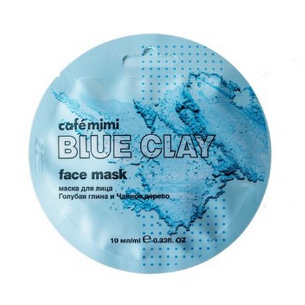 

Набор, Cafemimi, Маска для лица Blue Clay, 10 мл, 3 шт.