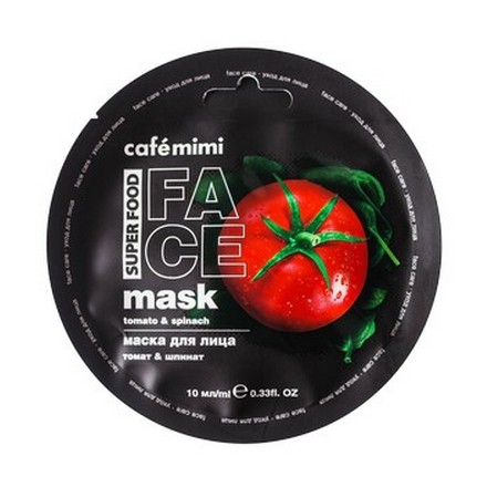 

Набор, Cafemimi, Маска для лица Super Food, томат и шпинат, 10 мл, 3 шт.