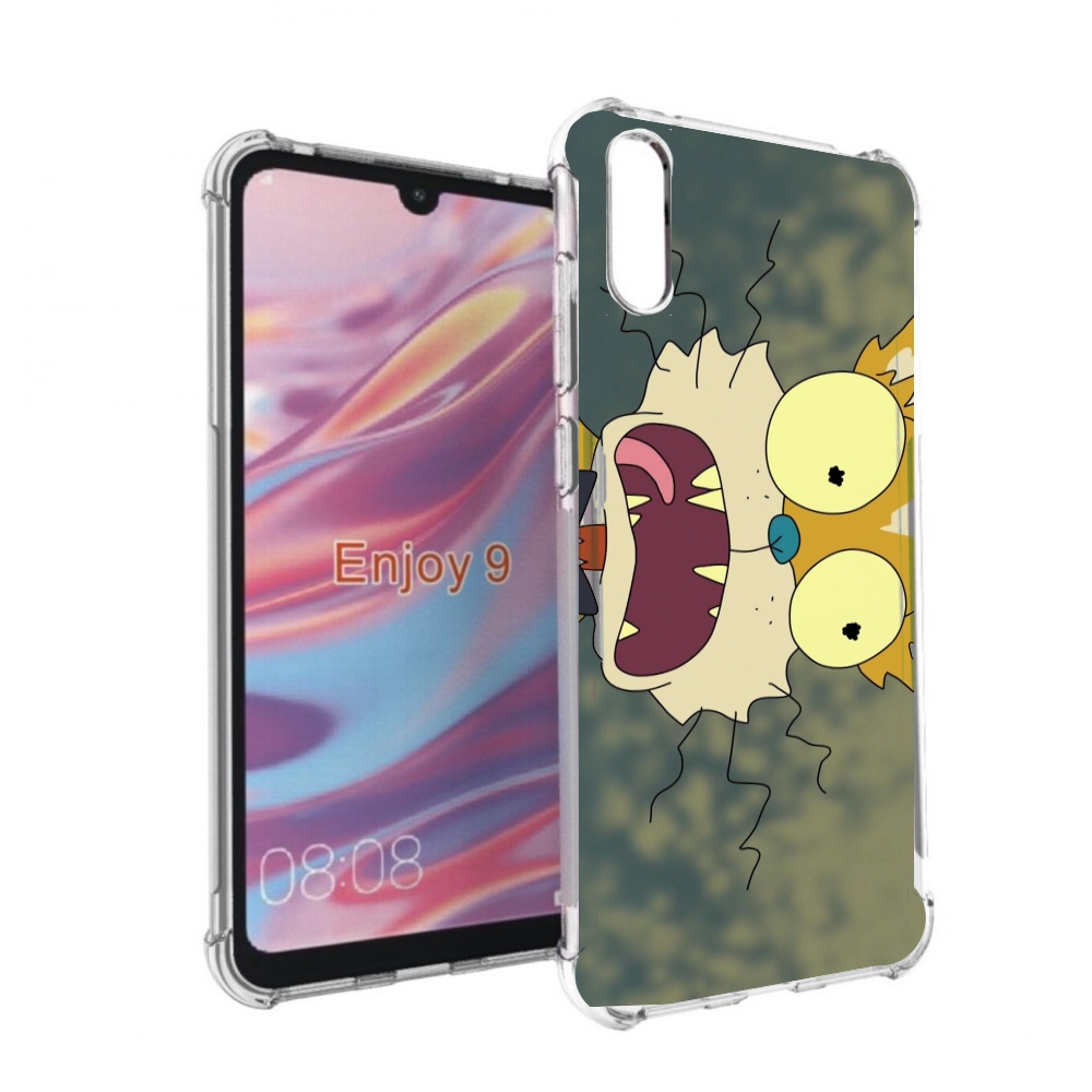 

Чехол бампер MyPads пугливый кот для Huawei Enjoy 9, Прозрачный, Tocco