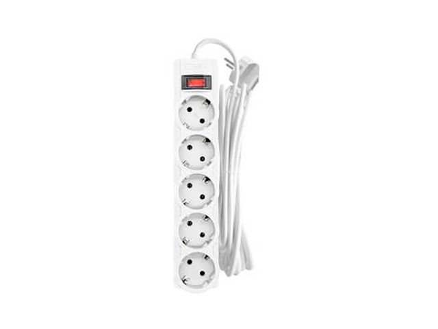 Сетевой фильтр CBR 5 Sockets 3m CSF 2505-3.0 White PC