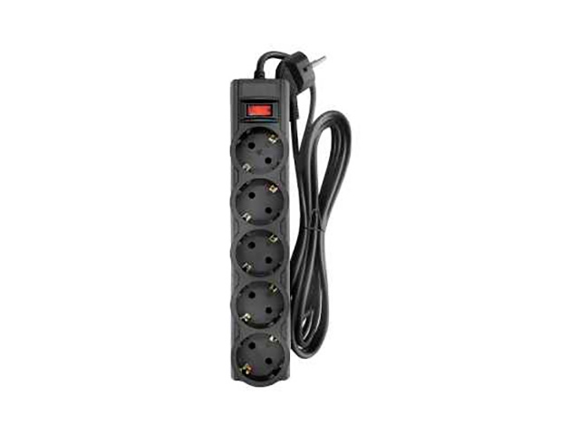 Сетевой фильтр CBR 5 Sockets 5m CSF 2505-50 Black CB 628₽