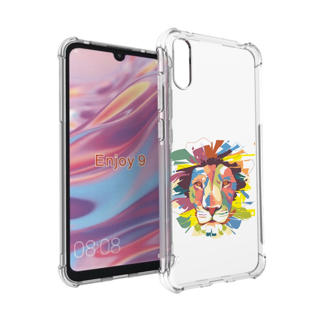 

Чехол бампер MyPads разноцветный-лев детский для Huawei Enjoy 9, Прозрачный, Tocco