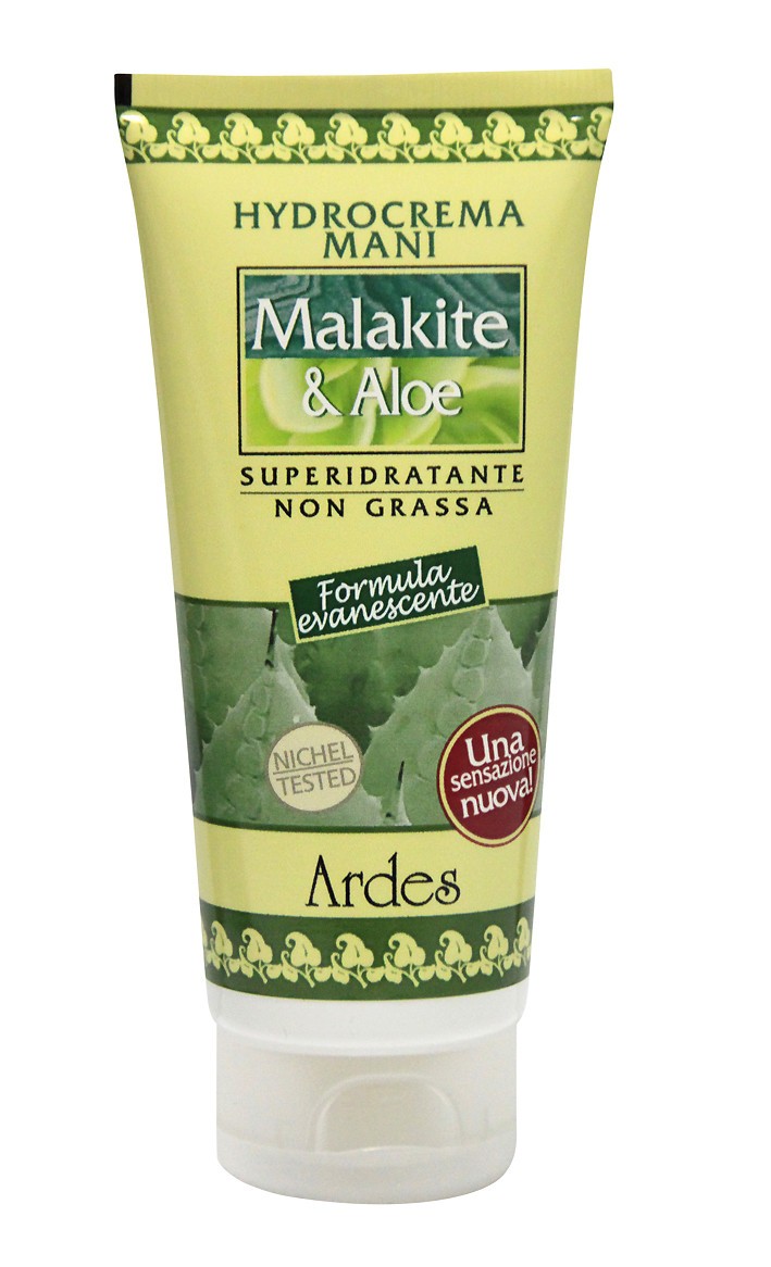 Крем для рук Ardes увлажняющий Малахит&Алое. HYDROCREMA MANI MALAKITE ALOE 75 мл..