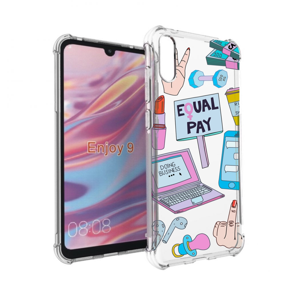 

Чехол бампер MyPads разные-штучки для Huawei Enjoy 9, Прозрачный, Tocco