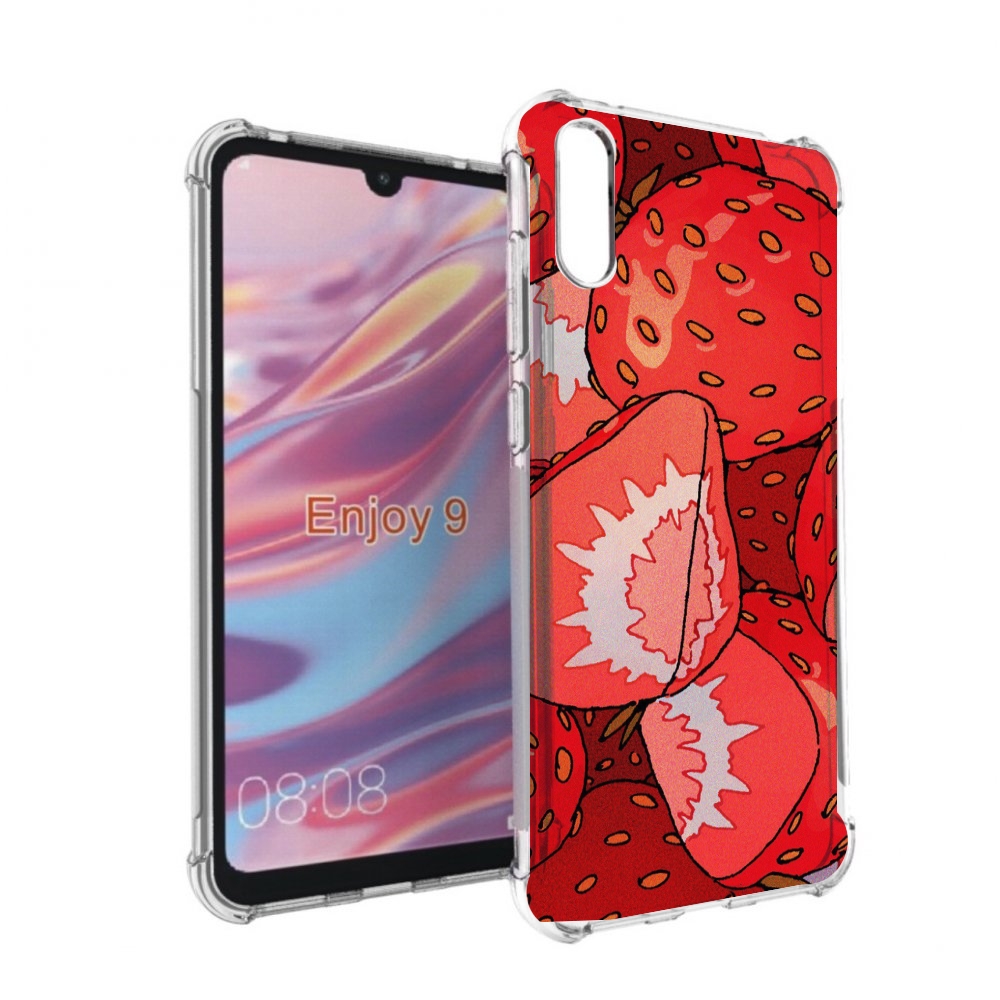 

Чехол бампер MyPads рисованная-клубника для Huawei Enjoy 9, Прозрачный, Tocco