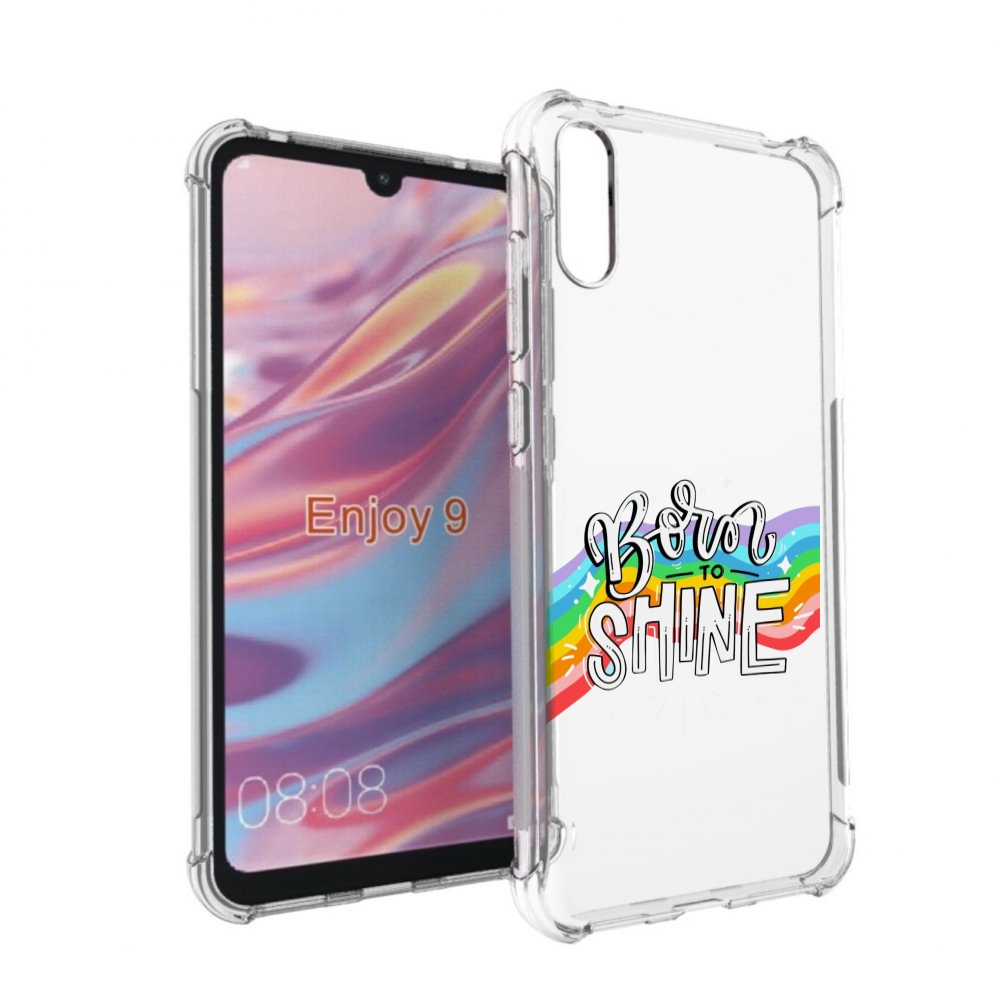 

Чехол бампер MyPads рожден-чтобы-сиять для Huawei Enjoy 9, Прозрачный, Tocco