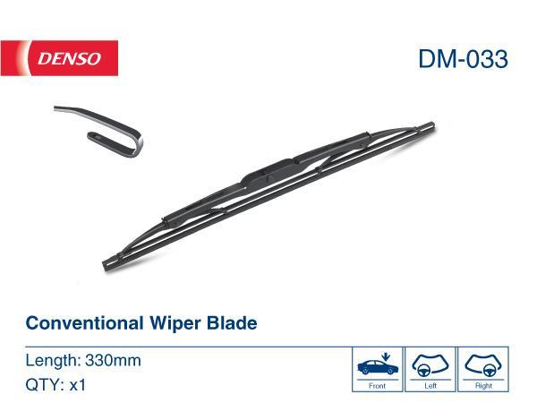 

Щетка стеклоочистителя Denso DM-033 330мм 13", щетка стеклоочистителя DM-033