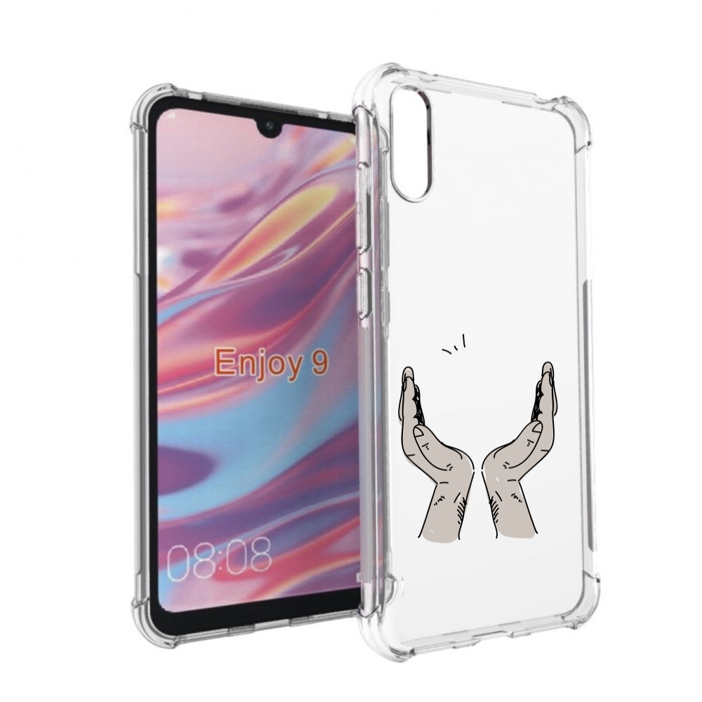 

Чехол бампер MyPads руки-тянутся-к-небу для Huawei Enjoy 9, Прозрачный, Tocco