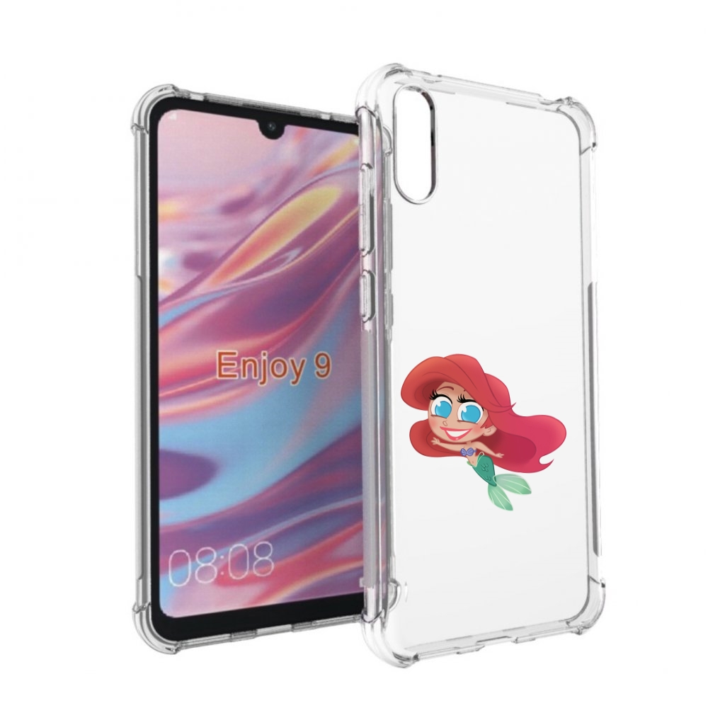 

Чехол бампер MyPads русалка-мулатка для Huawei Enjoy 9, Прозрачный, Tocco