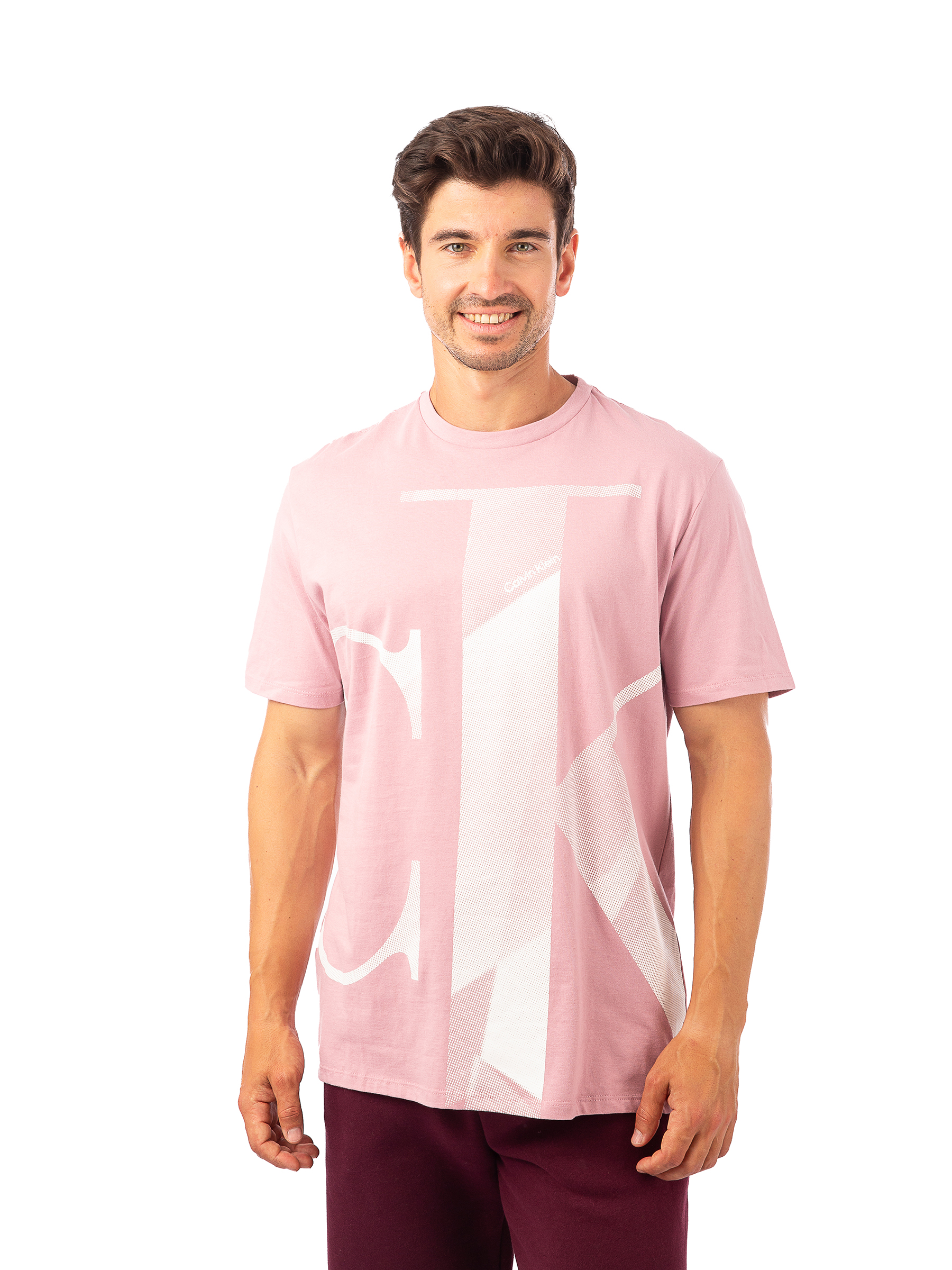 

Футболка мужская Calvin Klein 40KC825 розовая S, Розовый, 40KC825